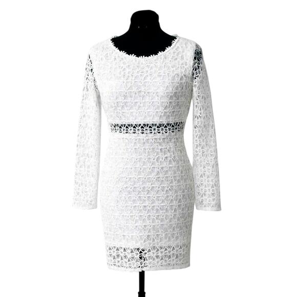 L’ATISTE by Amy White Lace Long Sleeve Mini Dress –  Size S - Picture 1 of 7
